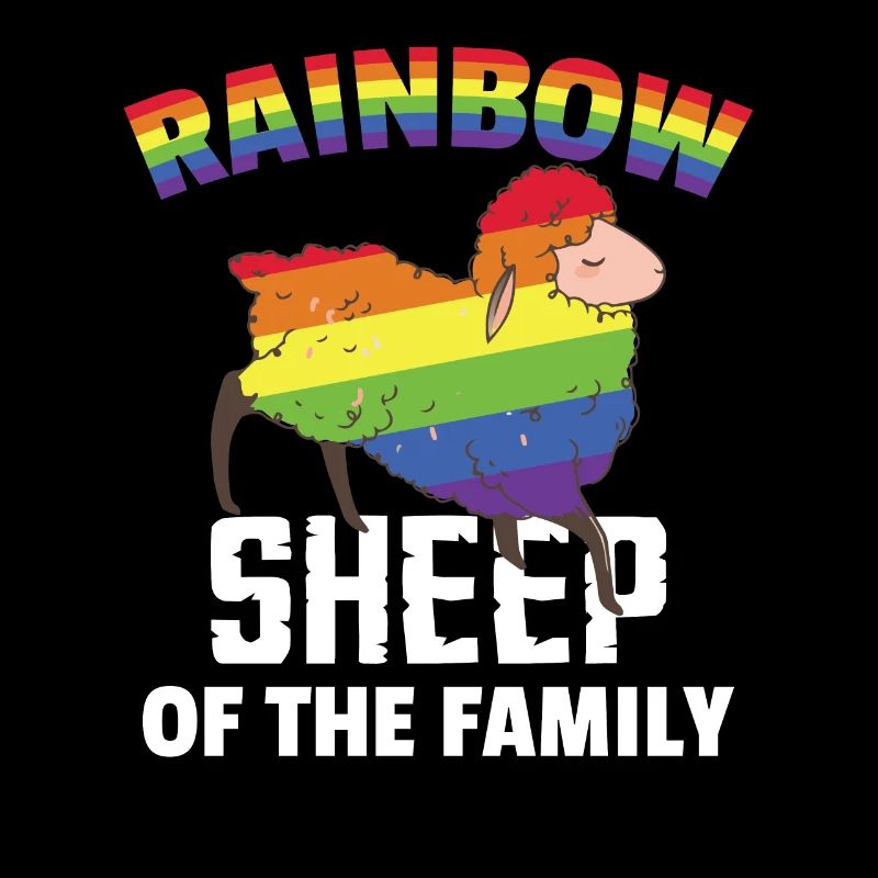 LGBT Regenbogenfarbe Schaf Pride Monat