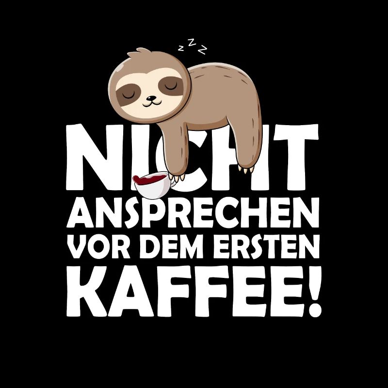 Faultier Nicht Ansprechen Vor Dem Ersten Kaffee