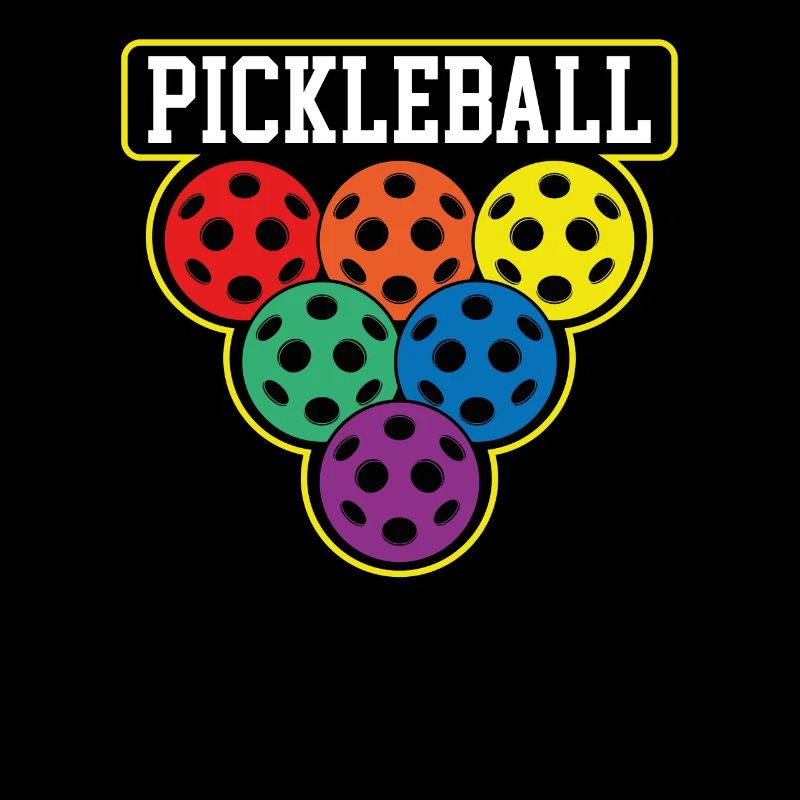 Boules de pickleball colorées