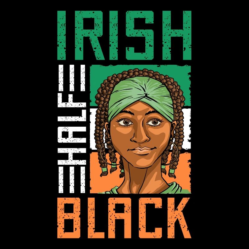 St. Patricks Day Black Half