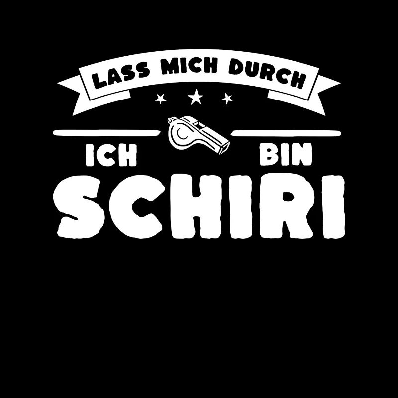 Lass mich durch. Ich bin Schiri.