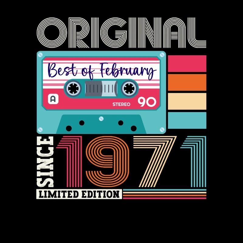 February Born 1971 52nd birthday cassette
