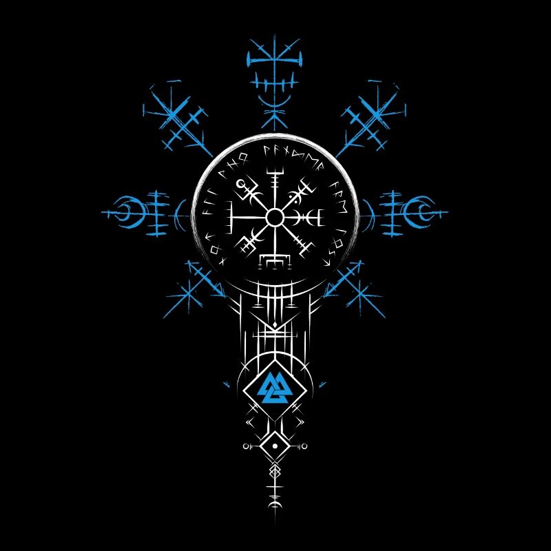 Celtic Vikinger Vegvisir compas Vikings