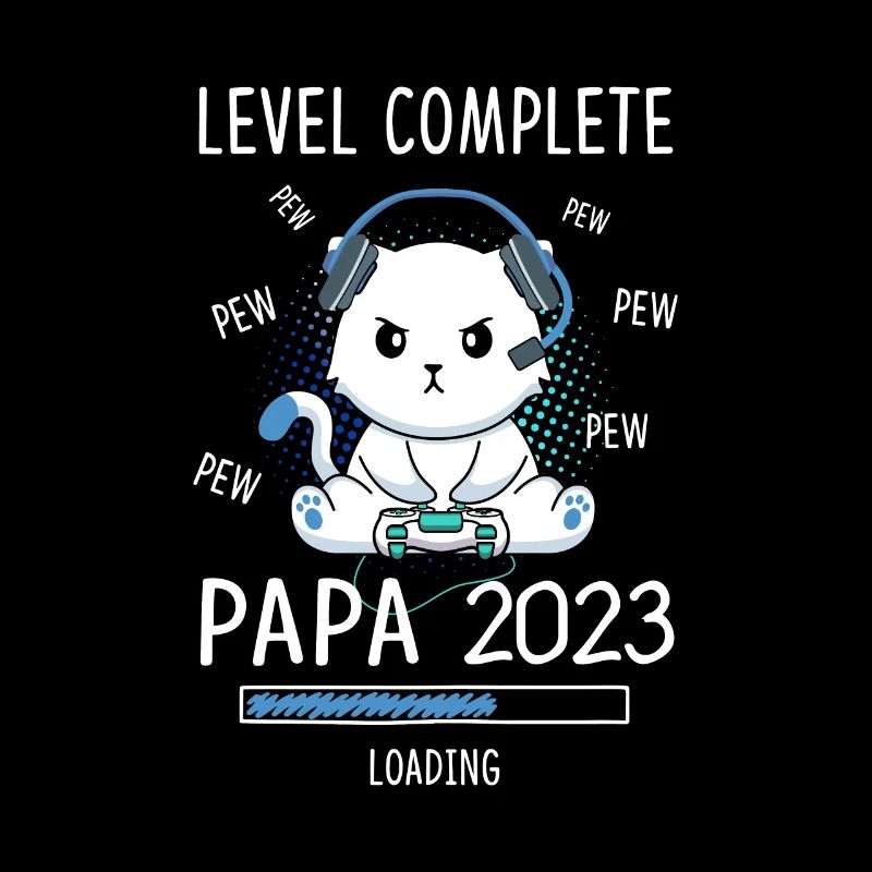 Level Complete PAPA 2023 Loading Gaming Cat