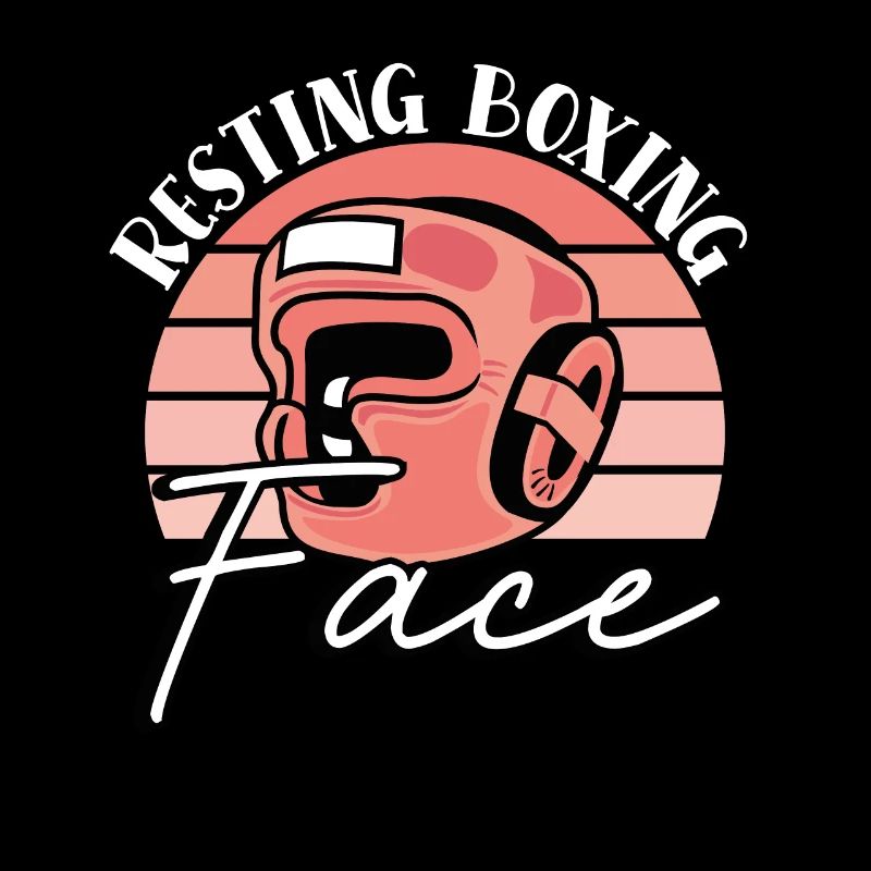 Visage de boxe au repos