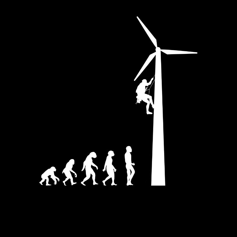 Evolution Wind Turbine Wind Energy Shirt Gift
