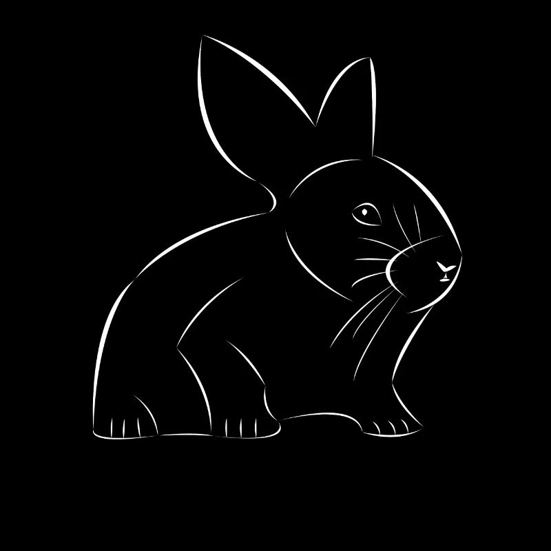 Lapin dessiné