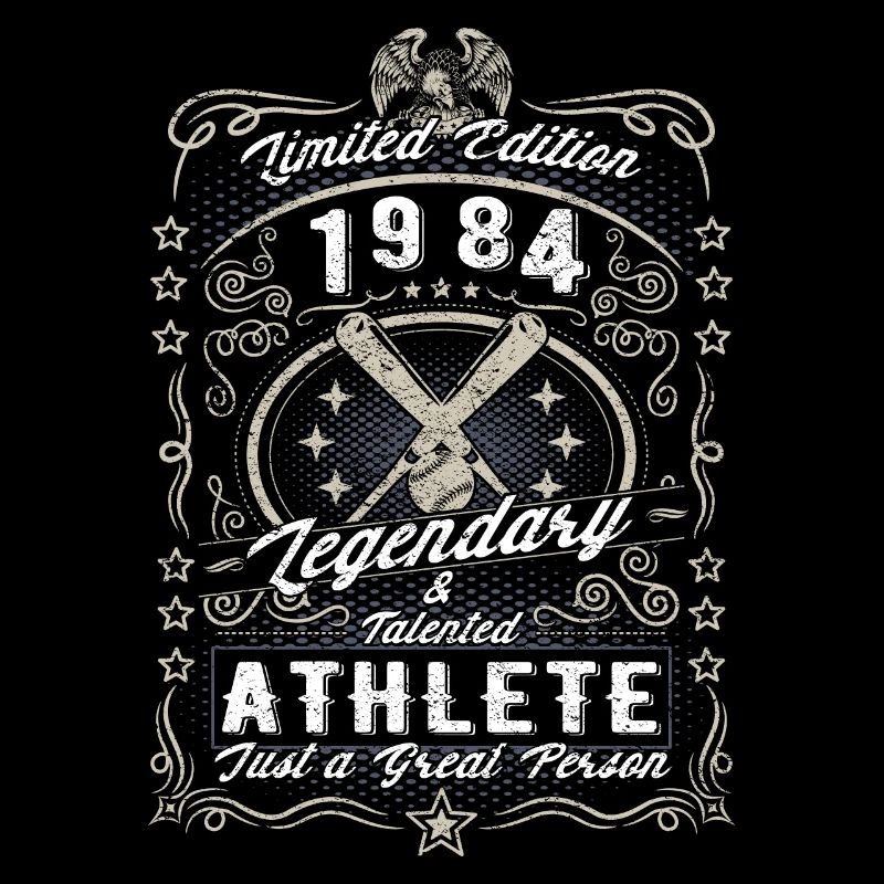 Vintage 1984 Baseball Geburtstag Geschenk Hobby