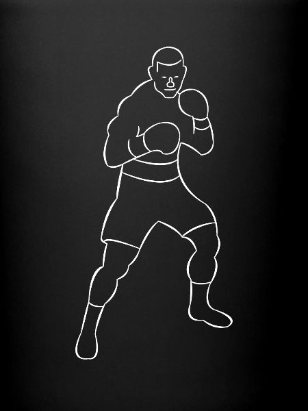 Boxer dessiné