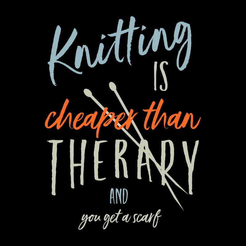 Funny Knitting Therapy Design, Knitterstitchneedle