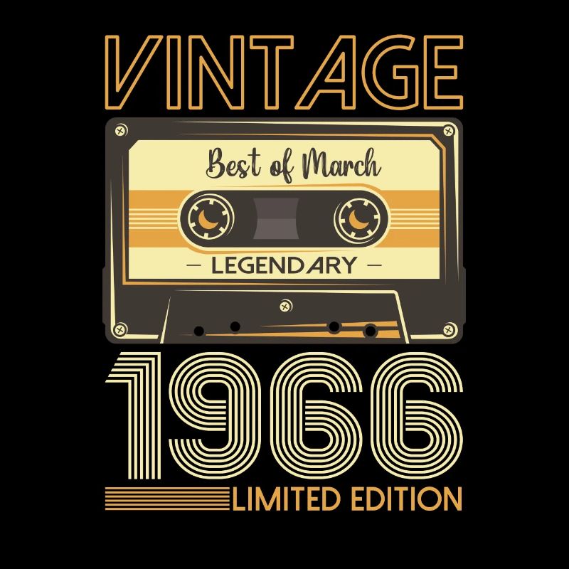 57 Birthday Man March Born 1966 Cassette