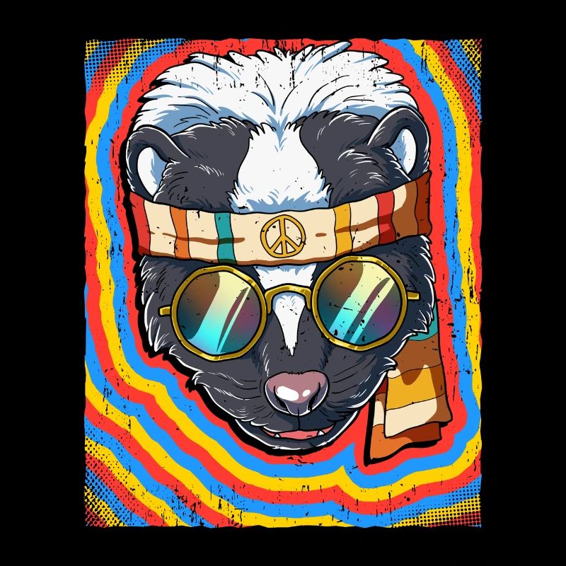 Hippie Skunk Psychedelic Trippy
