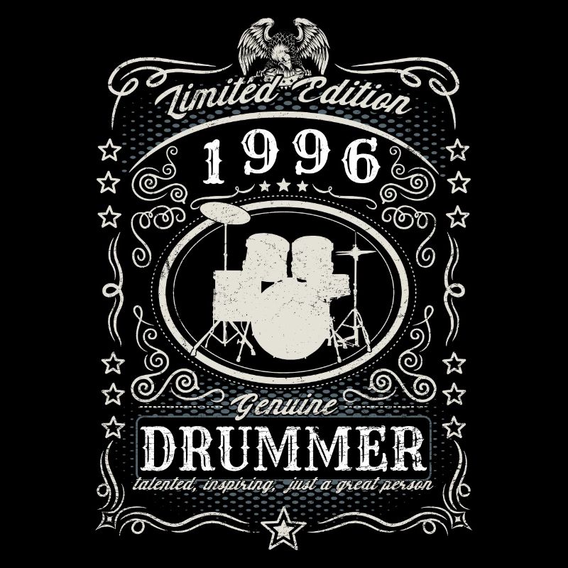Vintage 1996 Drummer Birthday Gift Hobby