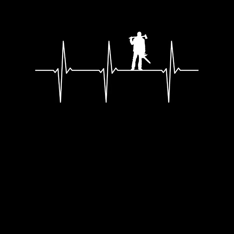 Battement de cœur ECG de bûcheron