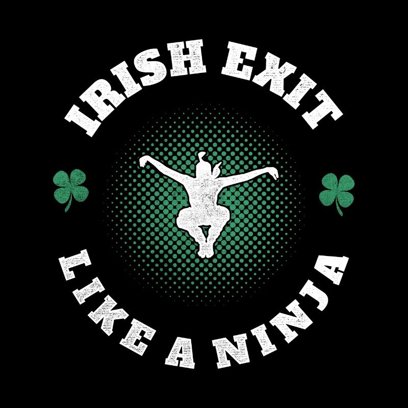 Sortie irlandaise comme un trèfle de la Saint-Patrick ninja
