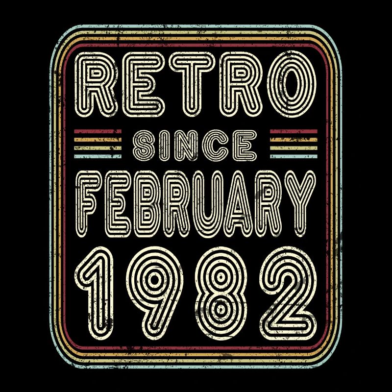 Birthday February 1982 Retro Gift