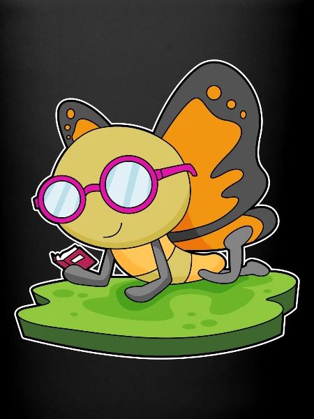 Butterfly Nerd Book Glasses