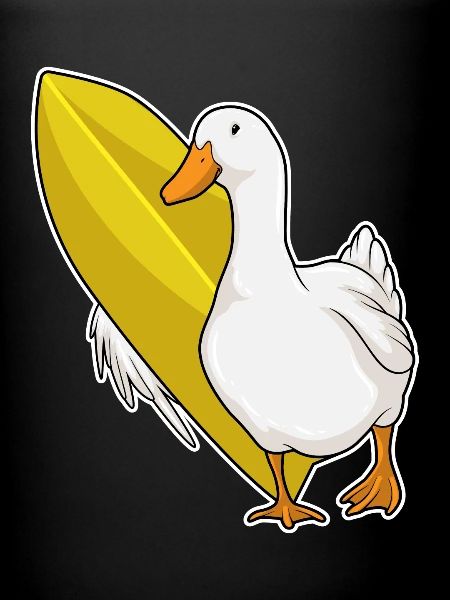 Duck Surfing Surfboard Summer