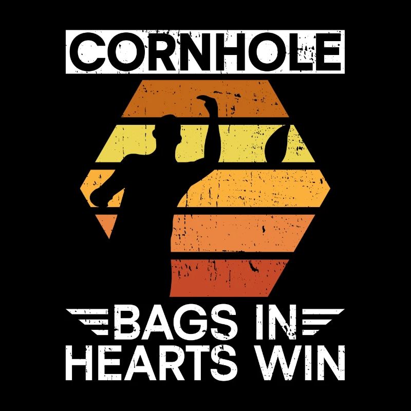 Cornhole Player Blind Hole - Funny Cornhole