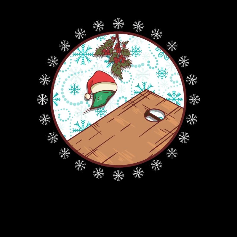 Noël des joueurs de cornhole - Drôle de trou de maïs