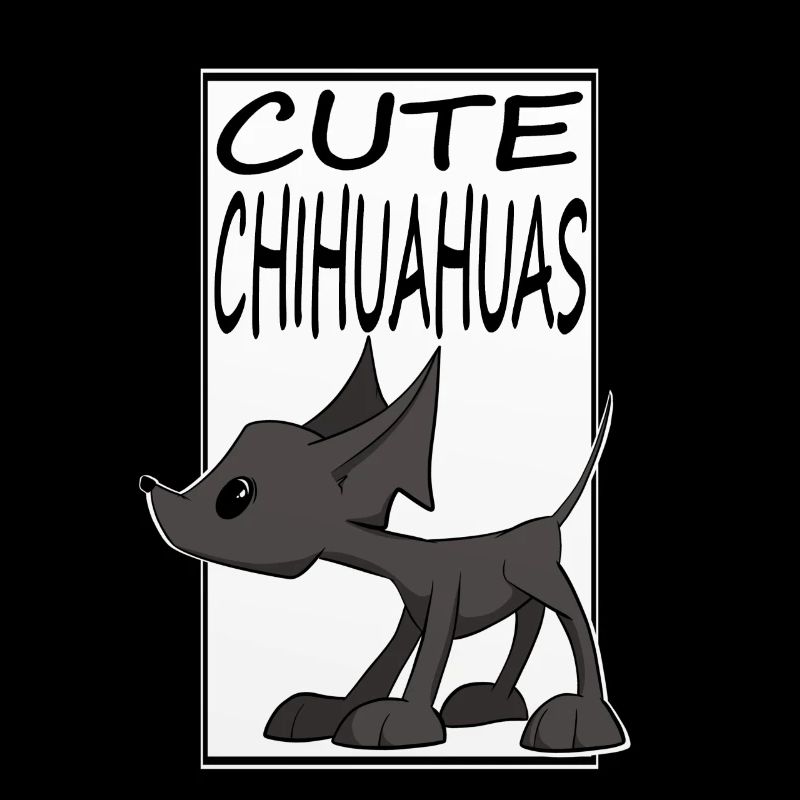 chien mignon avec déclaration CUTE CHIHUAHUAS