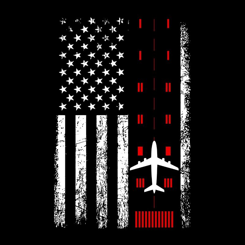 American Flag Air traffic controller