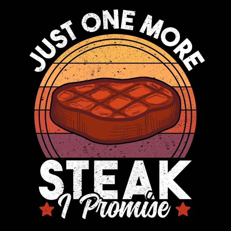 Juste un steak de plus je promets un coucher de soleil rétro amusant