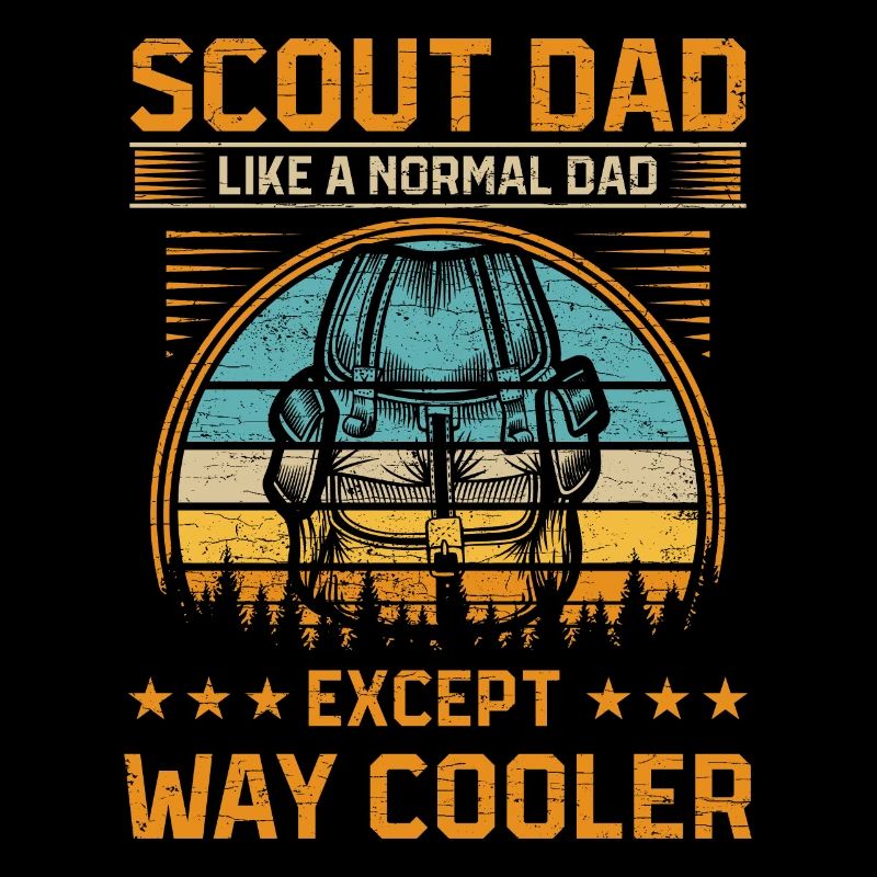 Pfadfinder Camper Camping Dad