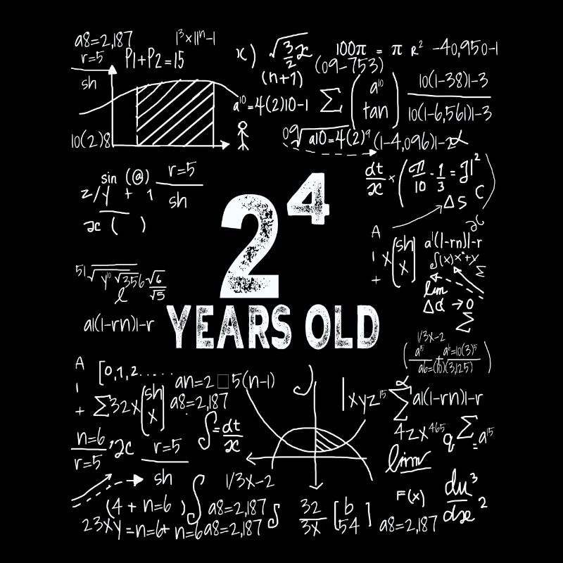 Deux à la puissance de quatre = 16 ans - Mathématiques