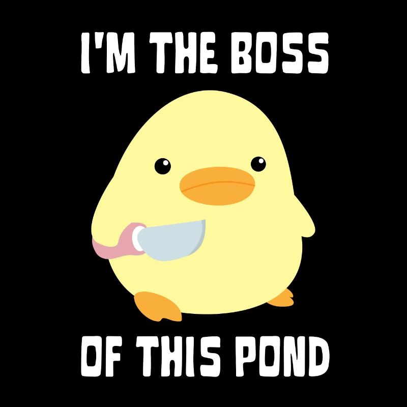 I'm The Boss - Duck with knife Ente mit Messer