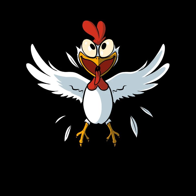 Poulet heureux