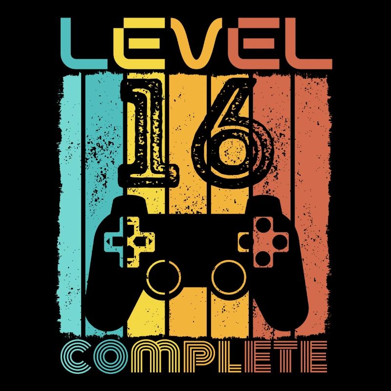 16 years - 16th birthday Level 16 Complete Design