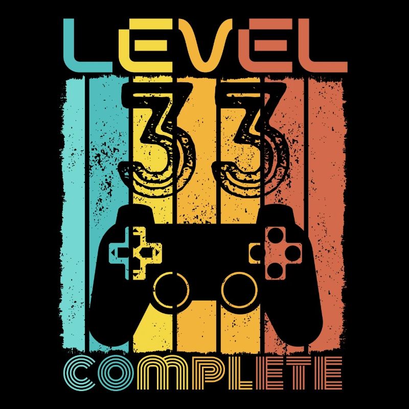 33 years - 33rd birthday Level 33 Complete Design