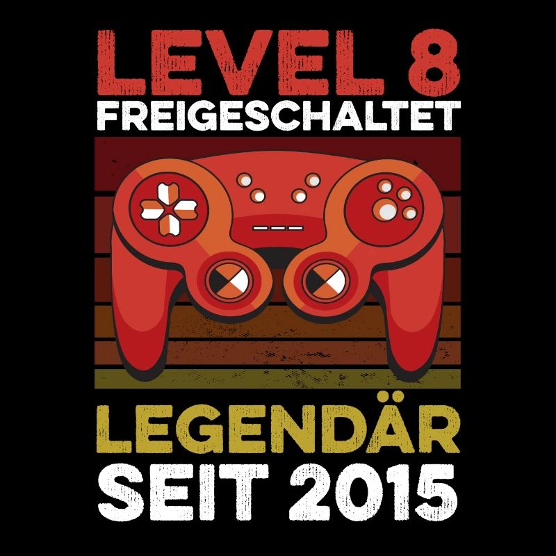 Level 8 Years 8th Birthday Year 2015 Young Gamers