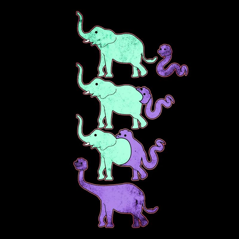 Lustige Evolution von Dinosauriern