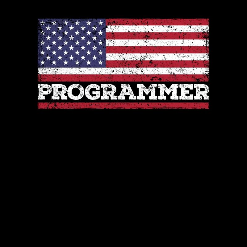 USA Flag Programmer America Programmer