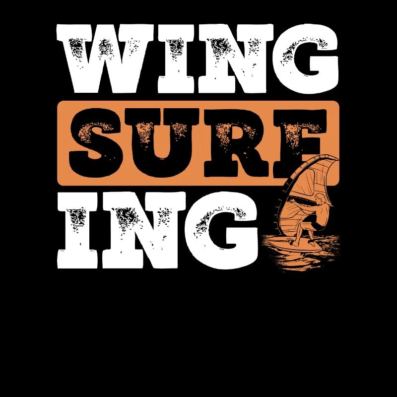 Wingsurfing on the sea
