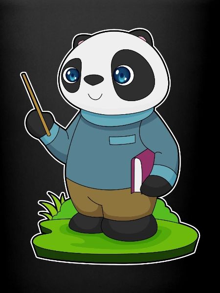 École de Pointer Enseignante Panda