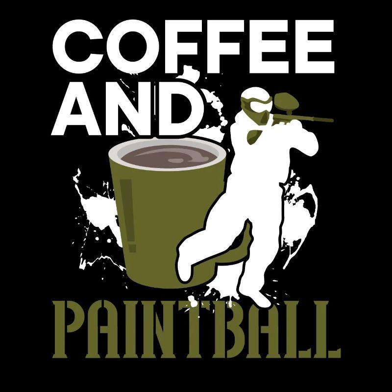 Coffee Drinker Paintball Player Paintballer
