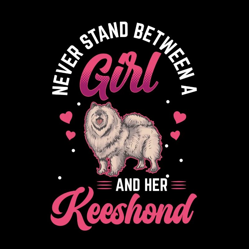 Fille et son Wolfspitz German Keeshond