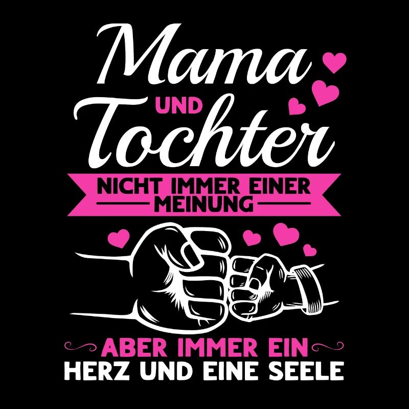 tolles Muttertag Spruch - ein Herz und eine Seele.