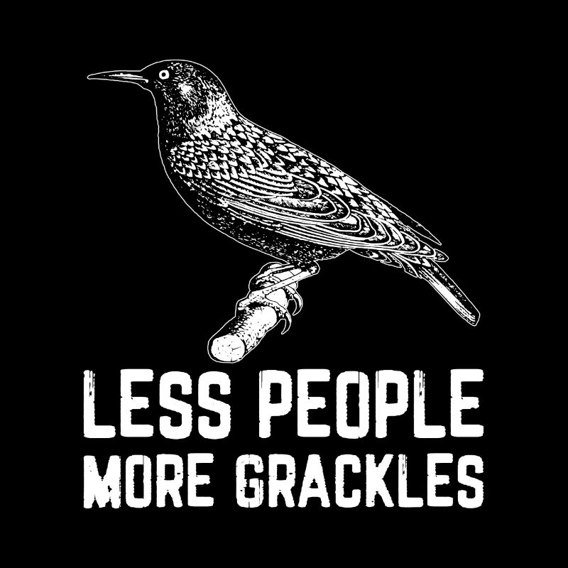 Amsel Grackle Vogel Design für Vogelbeobachter