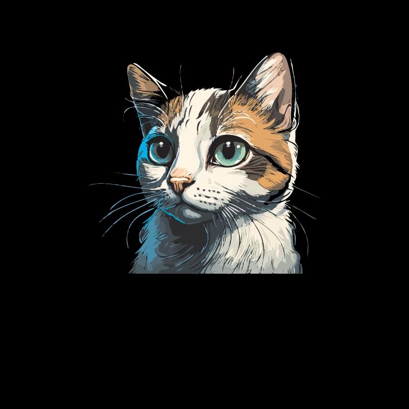 Dessin de chat mignon