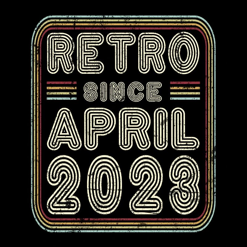 Birthday April 2023 Retro Gift