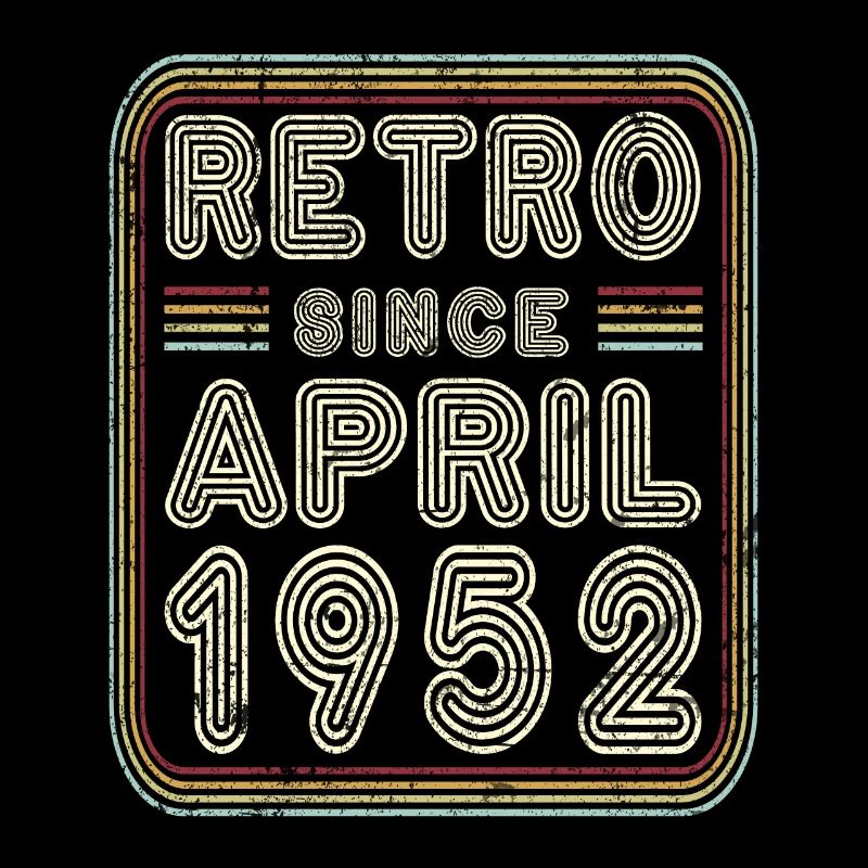 Geburtstag April 1952 Retro Geschenk