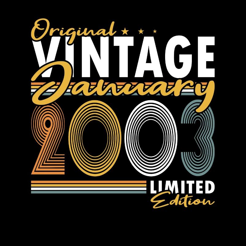 20e anniversaire Né en janvier 2003 Original 2003