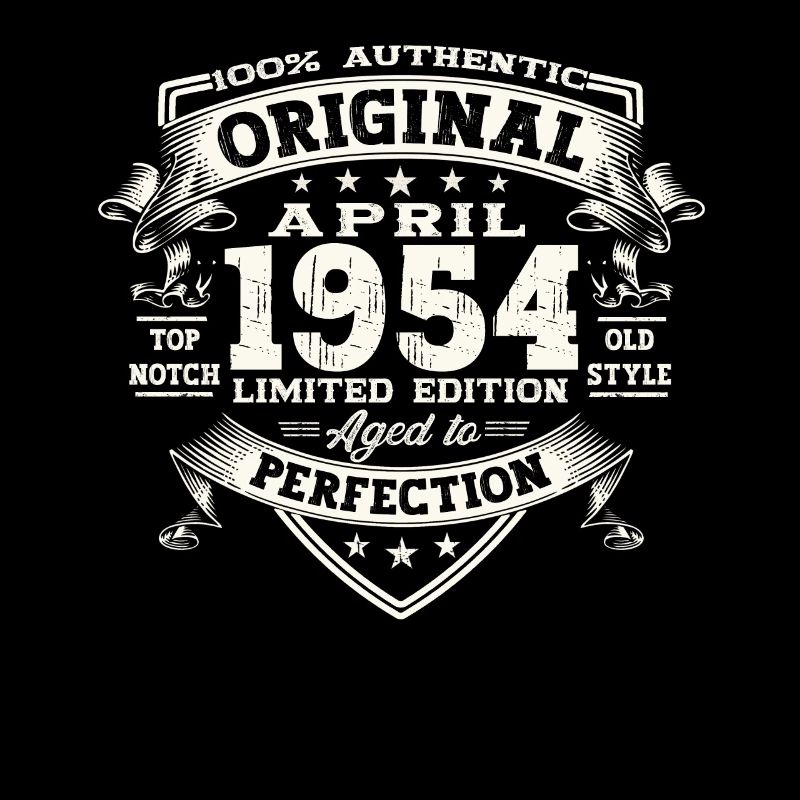 69th birthday man April Born 1954 Original
