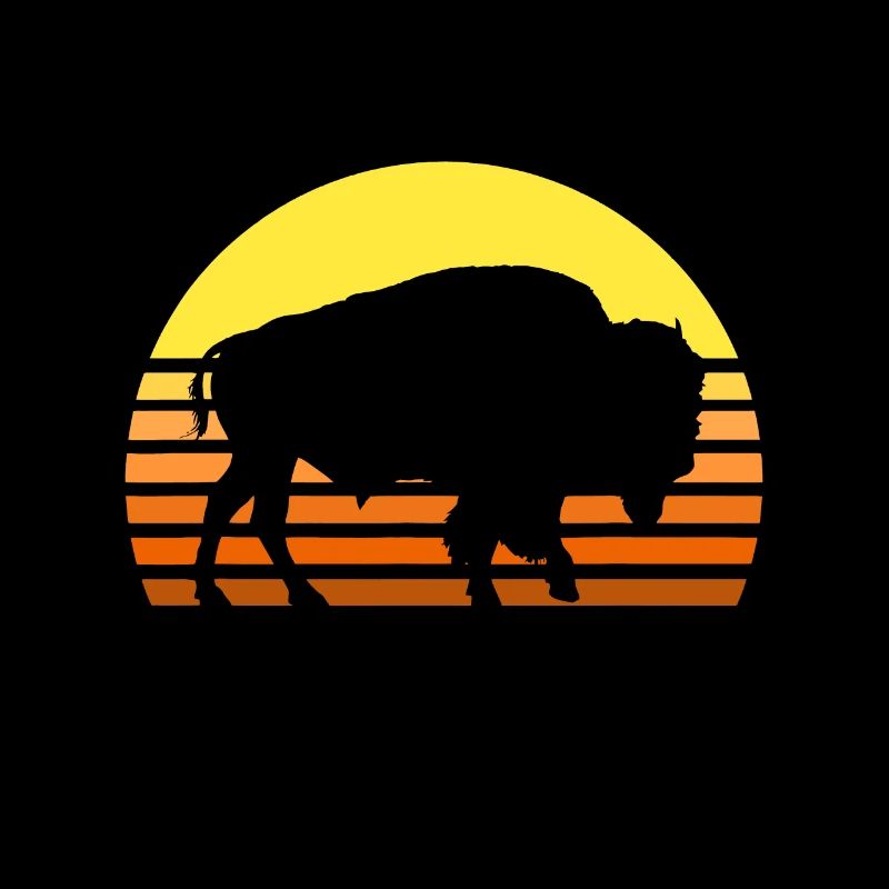 Bison, Büffelbulle, Western Indiang