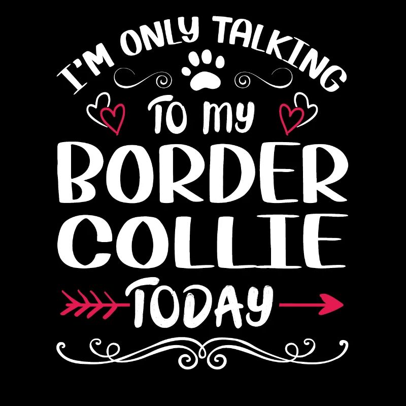 Le propriétaire du chien parle à mon Border Collie