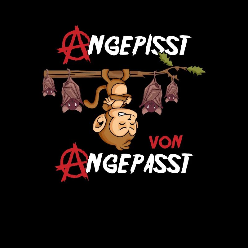 Angepisst von Angepasst Rebell Be Different Affe